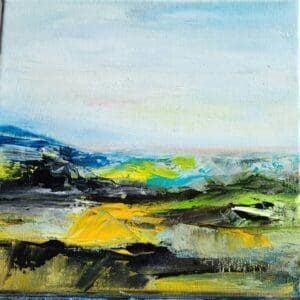 Christine Monhollen Twlight 3 Oil on canvas 8x8, 10x10 framed 300