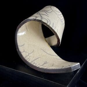 Steven Tapper Raku Sculpture Ceramic 6x6x6 195