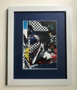 Ted Ramsay Thinking About You CollageDrawing Print 11x9 150